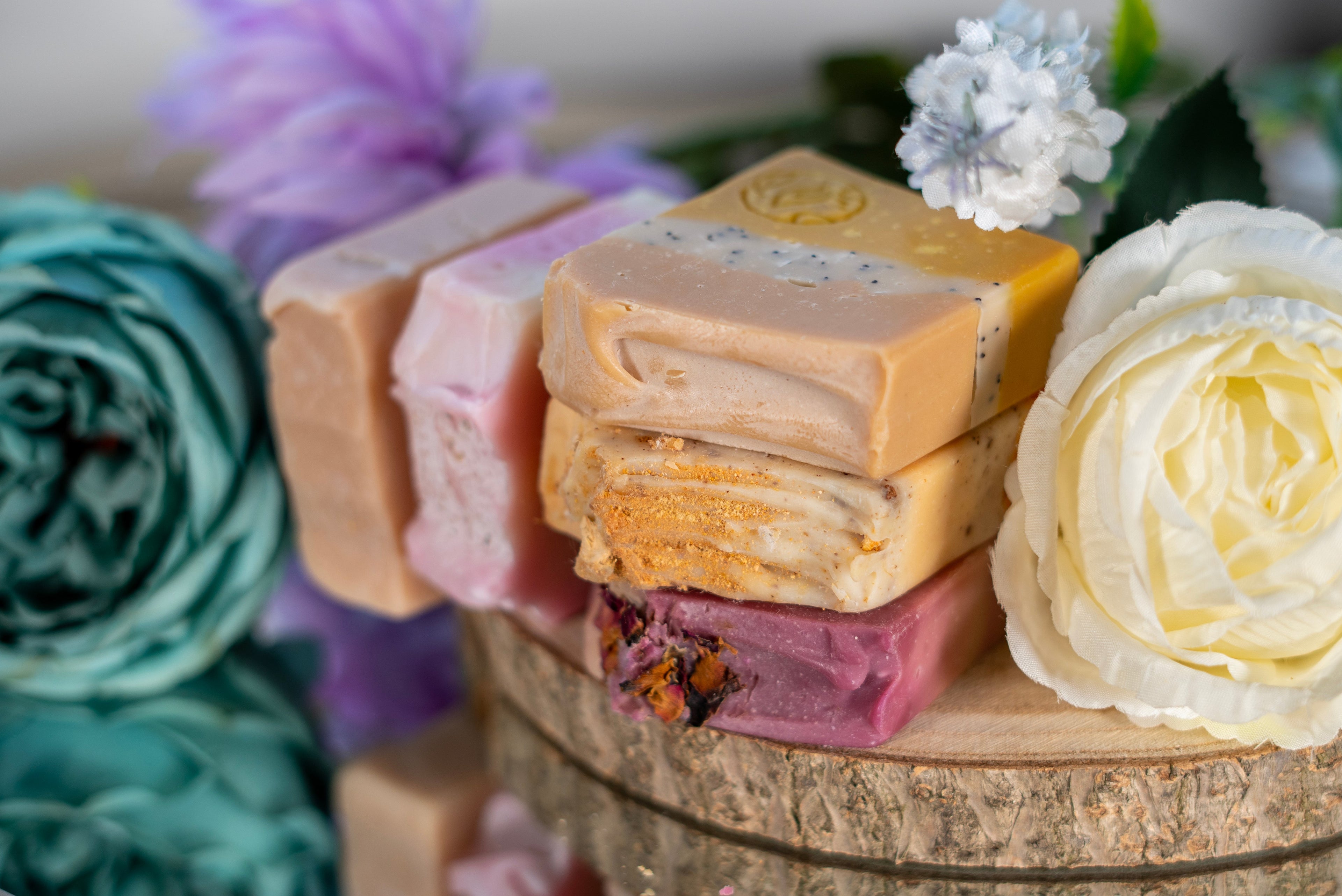 Plum, Rose & Patchouli - Rose Clay Soap-4