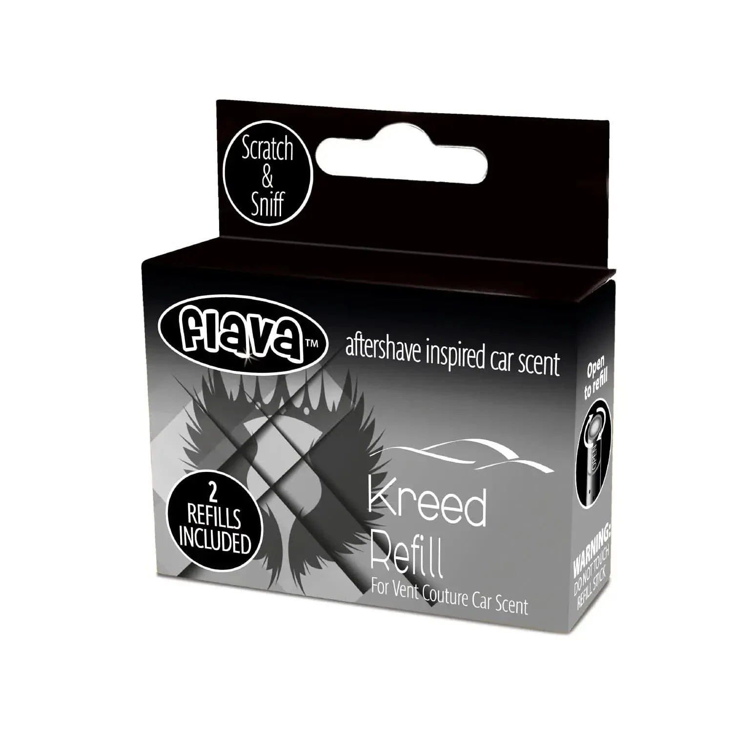 Flava Couture 2 Pack Refill Stick For Refillable Vent Car Air Fresheners - Kreed-0