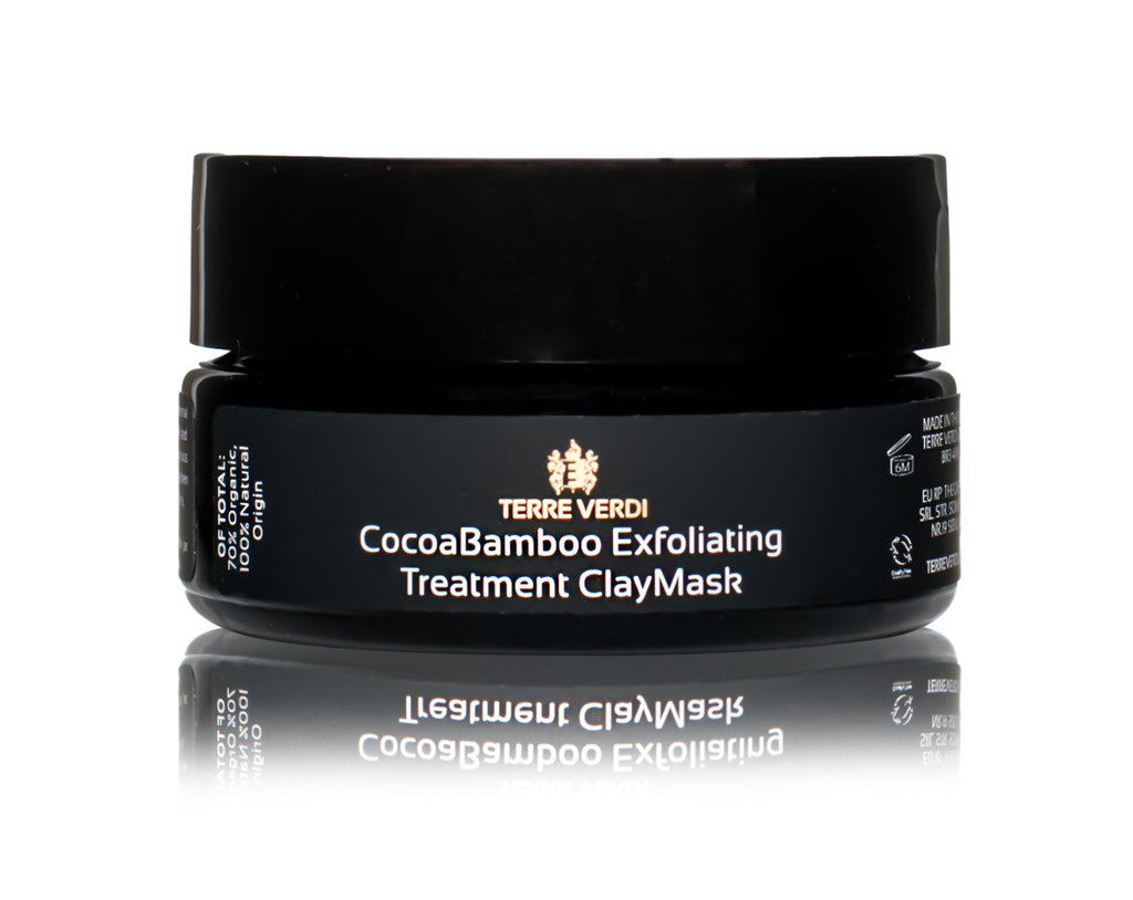 CocoaBamboo Exfoliating Treatment ClayMask for Face and Body - Natural Scrub-1